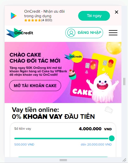 app vay tiền oncredit