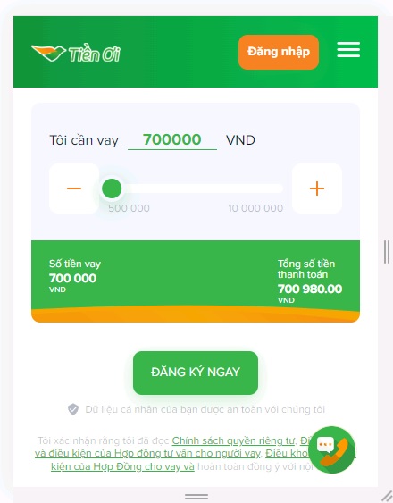 app vay nhanh tiền ơi